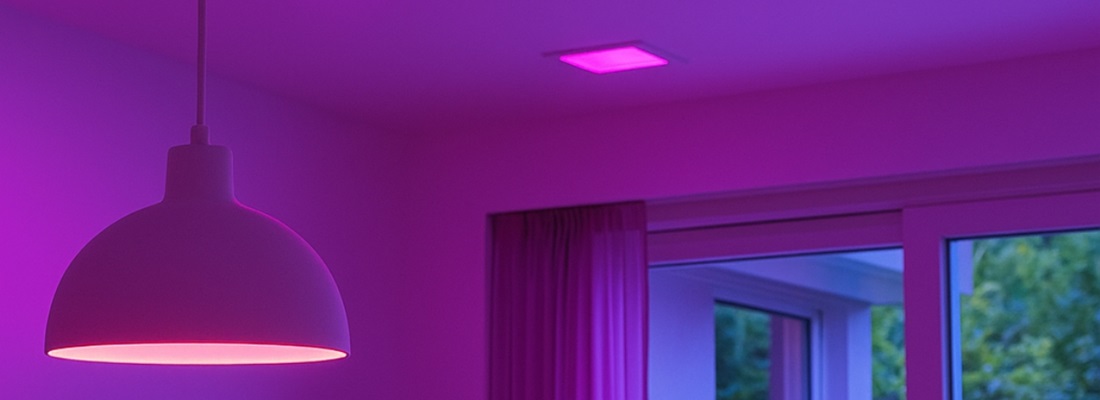 Lila LED-Filterfolie für stimmungsvolle Beleuchtung in Hamburg