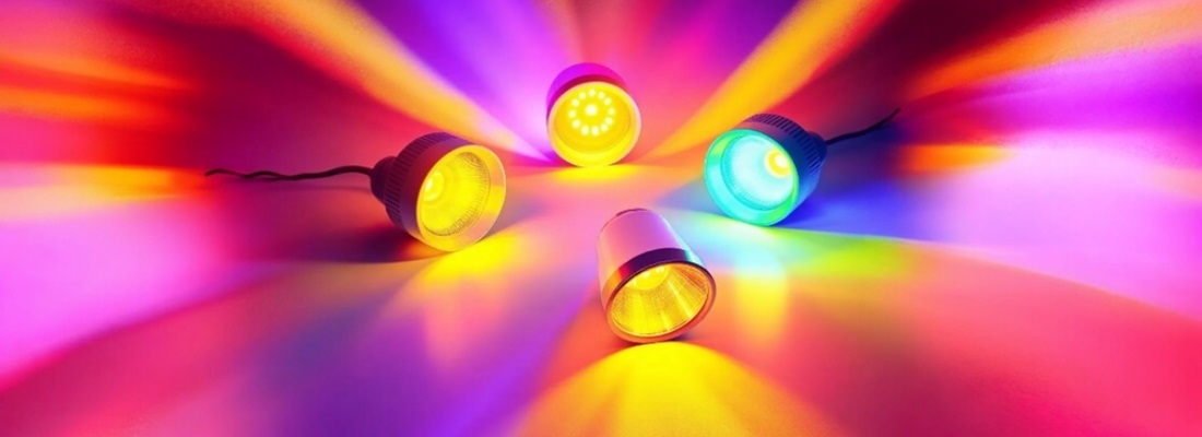 Farbfilterfolien in Blau, Rot, Gelb und Grün erzeugen beeindruckende Lichteffekte für Events, Ausstellungen und Clubs in Frankfurt, Mainz und Wiesbaden.